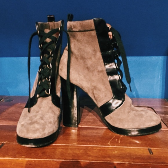 Marc By Marc Jacobs Shoes - Marc by Marc Jacobs Lace up 5” Bootie Heels